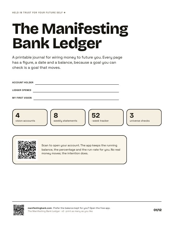 Ledger cover page